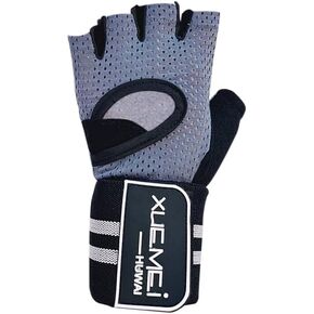 Breathable Weight Lifting Gloves: Fingerless Workout Gym Gloves with Wrist Support | Enhance Palm Protection | Extra Grip for Fitness