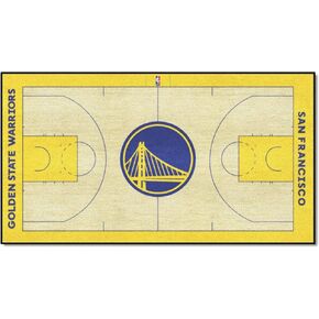 FANMATS 9264 Golden State Warriors Large Court Runner Rug - 30in. x 54in. - "Circular Golden Gate" Logo & Wordmark