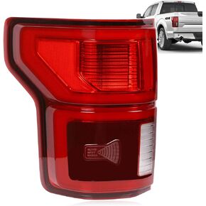 Nakuuly LED Tail Light with Blind Spot Compatible With Ford F150 2018 2019 2020 Left Driver Side Taillight Rear Brake Lamp Signal Assembly # ‎KL3Z13405B (Module NOT Included)