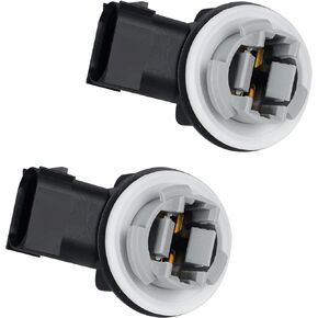 HERCOO Turn Signal Tail Light Socket Tail Lamp Lights Wiring Harness Plug Connectors Holder Compatible With Dodge Ram 1500 2009-2020 Ram 2500 3500 2010-2020, Pack of 2