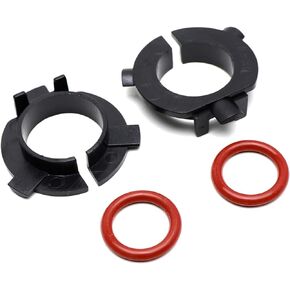 iJDMTOY H7 LED Upgrading Bulb Holders Retainers Compatible With Kia K3 Forte K5 Optima Soul Sorento Hyundai Kona Veloster Mitsubishi Outlander Low Beam