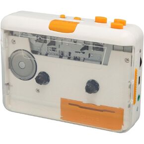 Portable Cassette Player, Cassette Audio Player Tape to MP3 Converter Compatible with Laptops Computer, Convert Mixtapes/Tape Cassettes to for /MP3