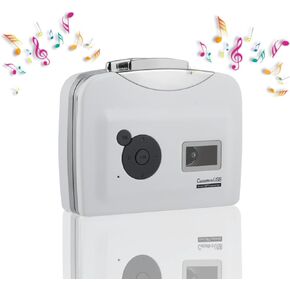 Zopsc Transfer Cassettes Tapes to USB Flash Drive Cassette Tape to MP3 Converter Plug and Play Support Battery Powered and USB Powered, Suitable for Windows XP/Vista / 7