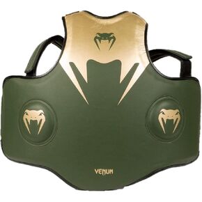 Venum Pro Boxing Body Protector - Khaki/Gold