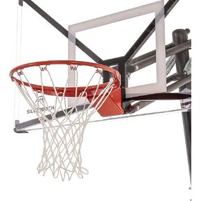 Silverback Deluxe Breakaway Rim with Nylon Net Compatible NXT and Goaliath GoTek In-Ground and Wall-Mounted Basketball Hoops