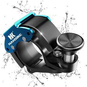 Black Bicycle Bell, Innovative Aluminium Mini Bell Bicycle Handlebar Bell 100 dB Bell, Crisp and Loud Sound, New Upgraded Bicycle Mountain Bike Horn, for 22-24mm (0.86-0.94inch) Handlebar