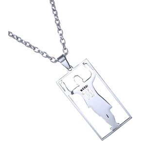 COMTRUDE Football Star Messi Pendant Silver Premium Stainless Steel Football Necklace