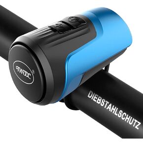 Electric Bike Bell, 125db Anti-Theft Alarm Loud Electric Bike Horn for Adults with 1 Sound Modes USB Rechargeable Battery Waterproof Bicycle Horn for MTB/BMX/Scooter/Road Cycling
