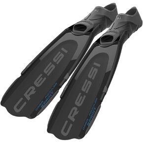 Versatile Fins for Scuba Diving, Snorkeling, Freediving - Gara Modular Interchangeable Blade System - Adjustable Full Foot Pocket - Gara Sprint: made in Italy by Cressi