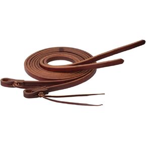 Weaver Leather Working Tack Extra Heavy Harness Split Reins with Pineapple Knot Ends, 5/8" x 8'
