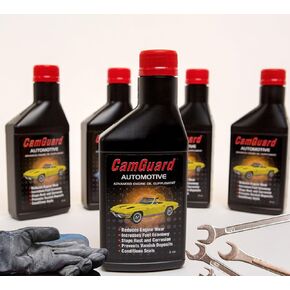 100% Oil Additive Concentrate - Reduce Wear, Corrosion, Dry Hard Seals and Eliminate Engine Deposits with CAMGUARD Engine Oil Additive. The Ultimate Oil Treatment on the Market.