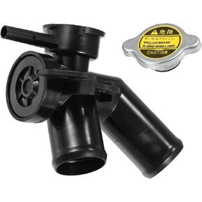 uxcell No.21517JP00A/214308991A Engine Radiator Filler Neck with Fully Sealed Cap for Nissan Quest 14-17 for Nissan Murano 09-14 Plastic Upper Radiator Coolant Filler Neck Water Pipe