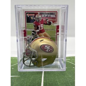 خوذة شادو بوكس ​​من سان فرانسيسكو 49ers NFL مع بطاقة ديبو صامويل