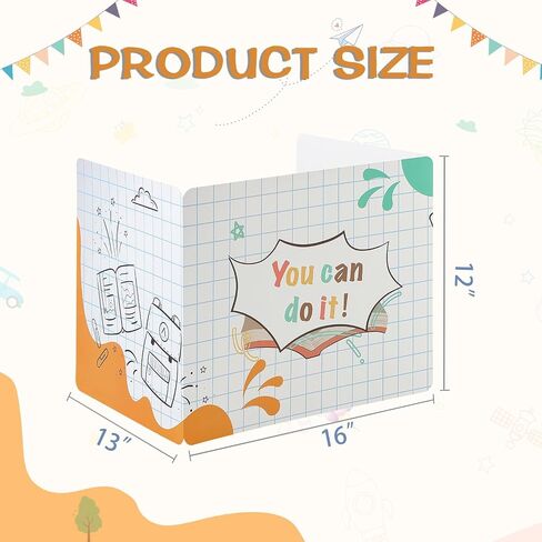 24 PCS Privacy Boards for Student, Desk Dividers for Students, Cardboard Study Carrel Divider, Privacy Shield Folder Boards, Classroom Divider Shield for School Teachers Home in Saudi Arabia