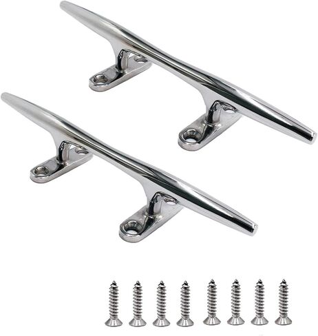 يانيو قارب قفص الاتهام المربط 6 بوصة قارب المربط قاعدة مفتوحة المربط البحرية الثقيلة 316 الفولاذ المقاوم للصدأ مع 8 قطع مسامير (2 حزمة) in Kuwait