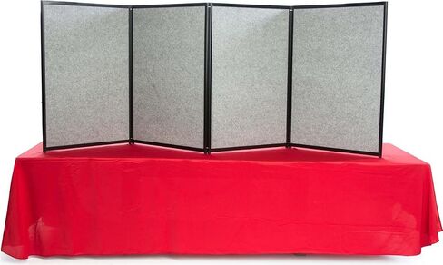 Trade Show Presentation Board, 4 Panels Fit 8-Foot Table, Double Sided, Choose with or Without Lights in Saudi Arabia