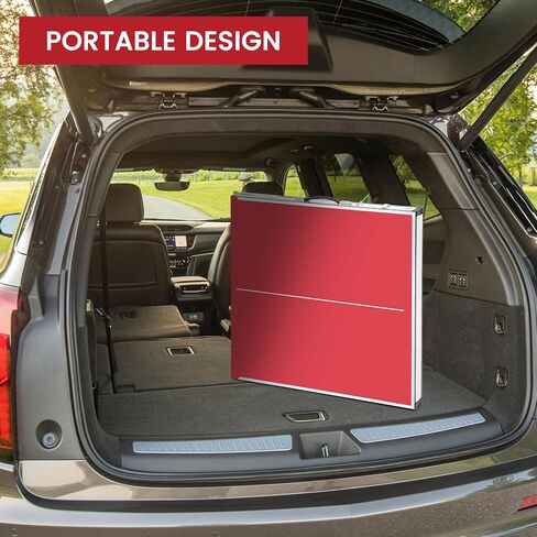 GAOMON Portable Ping Pong Table, Mid-Size Foldable Table Tennis Table wIith Net, 2 Paddles, 3 Balls, Adjustable Feet for Indoor Outdoor, No Assembly Required in Saudi Arabia