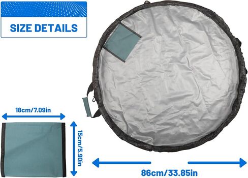 Rainleaf Wetsuit Changing Mat,Surf Changing Mat,Waterproof Wetsuit Bag with Shoulder and Handle Strap for Surfing Beach Swim Outdoor Sports in Saudi Arabia
