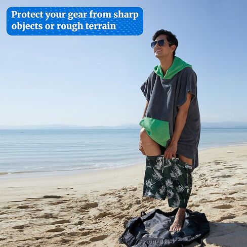 Rainleaf Wetsuit Changing Mat,Surf Changing Mat,Waterproof Wetsuit Bag with Shoulder and Handle Strap for Surfing Beach Swim Outdoor Sports in Kuwait