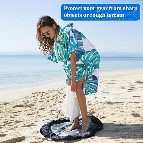 Rainleaf Wetsuit Changing Mat,Surf Changing Mat,Waterproof Wetsuit Bag with Shoulder and Handle Strap for Surfing Beach Swim Outdoor Sports in Saudi Arabia