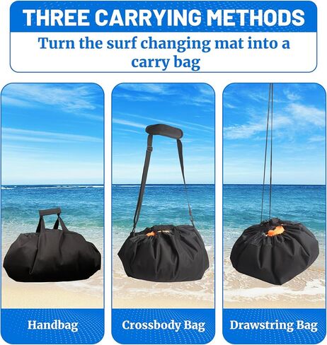 Rainleaf Wetsuit Changing Mat,Surf Changing Mat,Waterproof Wetsuit Bag with Shoulder and Handle Strap for Surfing Beach Swim Outdoor Sports in Kuwait