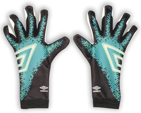 Umbro Junior Neo League Goalkeeper Gloves, Black/White/Teal in Saudi Arabia
