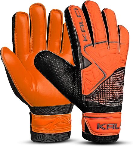 Soccer Goalie Goalkeeper Gloves for Kids Youth Junior Boys Children Football Gloves with Strong Grips Palms, Hook & Loop Straps for Wrist Support in Saudi Arabia