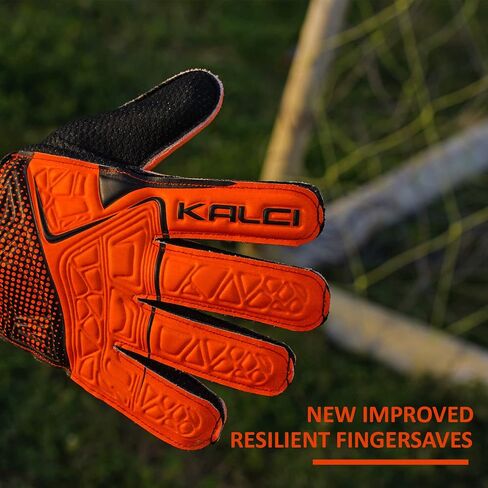 Soccer Goalie Goalkeeper Gloves for Kids Youth Junior Boys Children Football Gloves with Strong Grips Palms, Hook & Loop Straps for Wrist Support in Saudi Arabia