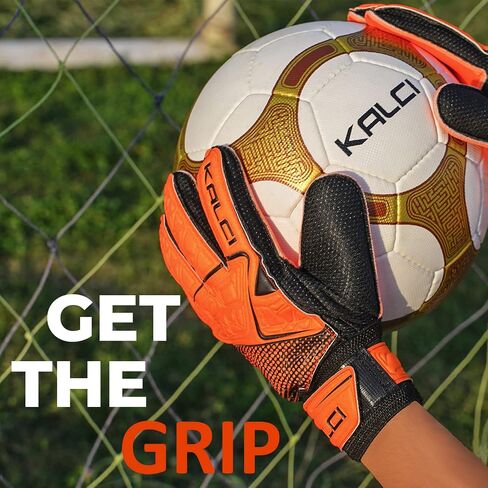 Soccer Goalie Goalkeeper Gloves for Kids Youth Junior Boys Children Football Gloves with Strong Grips Palms, Hook & Loop Straps for Wrist Support in Saudi Arabia