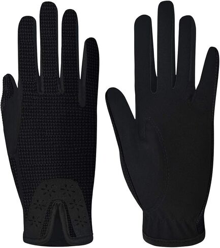 ChinFun Kid's Horse Riding Gloves Child Youth Stretchable Equestrian Mittens Boys & Girls Anti-Slip Gloves for Horseback Riding Cycling Running Outdoor Activities in Kuwait