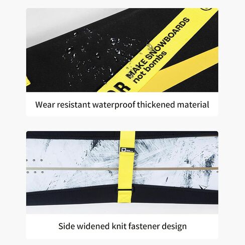 SUPBOARD Snowboard Sleeve Soft Cover Case, with Rubber Bumpers, Detachable Padded Shoulder Strap, Fit in Bag Storage Transport Protection in Saudi Arabia
