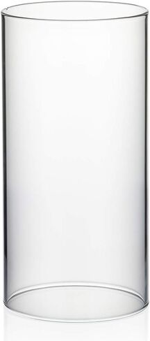WGVI Clear Hurricane Candleholder,Glass Chimney for Candle Open Ended, Chimney Tube of Sizes in Various for Choice, 4" Wide x 8" Tall in Saudi Arabia