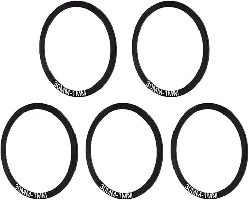 Yundxi 5 Pieces Bike Bottom Bracket Gasket Crank Washer Aluminum Alloy Bicycle Flywheel Hub Washer Spacer Diameter 24mm/29mm/30mm in Saudi Arabia