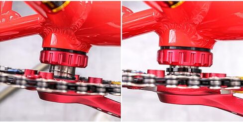 Yundxi 5 Pieces Bike Bottom Bracket Gasket Crank Washer Aluminum Alloy Bicycle Flywheel Hub Washer Spacer Diameter 24mm/29mm/30mm in Saudi Arabia