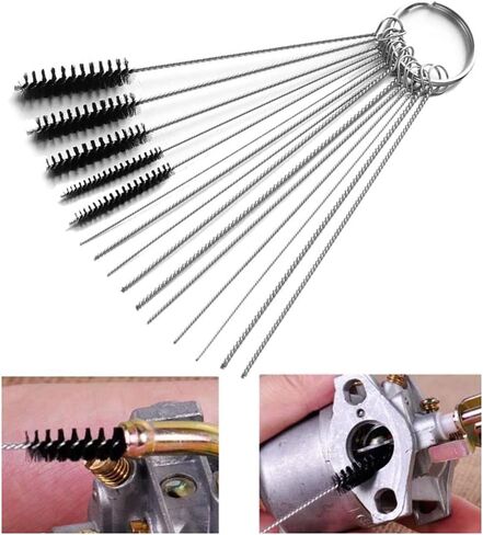 3 Pcs Jet Cleaner Brushes Carburetor Jet Cleaning Kits Paint Spray Gun Cleaners Cleaning Needles Torch Tip Cleaner Sets Chainsaw Cleaning Tools in Saudi Arabia