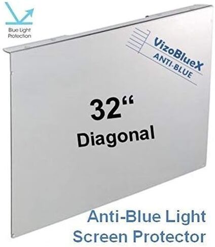 شاشة مضادة للضوء الأزرق مقاس 32 بوصة/واقي شاشة تلفزيون ولوحة حماية من الأضرار (28.5 × 17.1 بوصة) مرشح يحجب الأشعة فوق البنفسجية والضوء الأزرق من 380 إلى 495 نانومتر. يناسب شاشات LCD وOLED وQLED HDTV in Kuwait