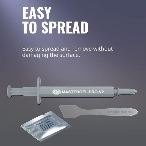 Cooler Master MasterGel Pro V2 High Performance Thermal Compound with High CPU/GPU Conductivity W/m.k= 9m Design for CPU and GPU Coolers in Saudi Arabia