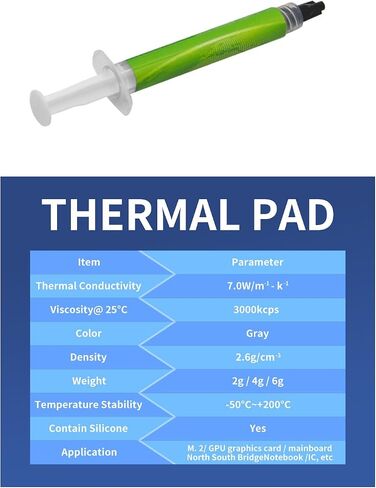 Thermal Paste (2g) 7W/mk -Ultimate Performance for Cooling All Processors, CPU, GPU, IC Processor, Carbon Based High Performance, Thermal Interface Material in Saudi Arabia