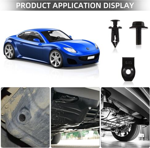 35 قطعة من براغي براغي جسم المحرك تحت غطاء سبلاش شيلد، مشابك ممتصة للصدمات، مشابك دفع وسحب على شكل حرف U متوافقة مع معظم المركبات in Kuwait