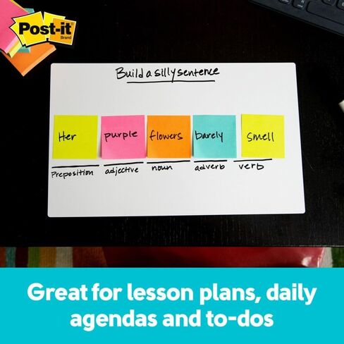 Post-it Dry Erase Sheets, 7 in x 11.3 in, Sticks Securely and Removes Cleanly (DEFSHEETS-3PK) (Pack of 8, 24 Count) in Saudi Arabia