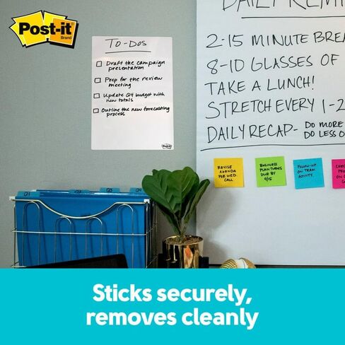 Post-it Dry Erase Sheets, 7 in x 11.3 in, Sticks Securely and Removes Cleanly (DEFSHEETS-3PK) (Pack of 8, 24 Count) in Saudi Arabia