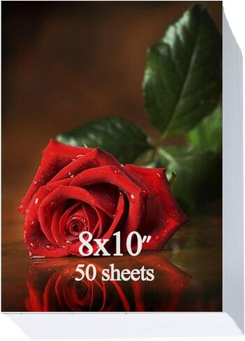 ورق صور لامع مقاس 8 × 10 بوصة، 50 ورقة 200 جم in Kuwait