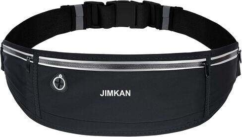 حزام جري نحيف للهاتف، حقيبة فاني للتمرين للنساء والرجال، حقيبة خصر كبيرة السعة مع 3 جيوب، حقيبة جري لا ترتد للمشي وركوب الدراجات والمشي وصالة الألعاب الرياضية (رمادي) in Kuwait