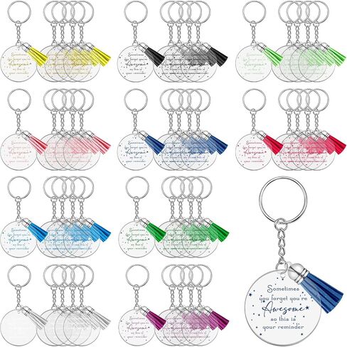 Unittype Inspirational Keychains Bulk with Tassels You're Awesome Sign Reminder Keychain for Girl Women Teacher Coworker in Saudi Arabia