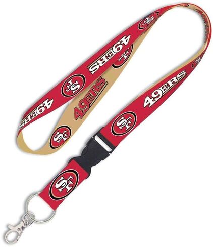 Wincraft NFL San Francisco 49ers Lanyard with Detachable Buckle, 3/4" in Saudi Arabia