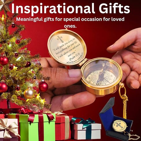God's Providence Compass for Best Pathway - Holy Communion Gifts Boys, Inspirational Graduation Gifts, Christian Baptism Gifts, Religious Gifts for Him/Her in Kuwait