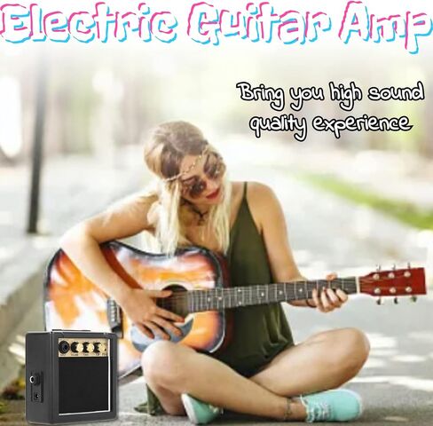 Guitar Amp, 3w Portable Mini Bass Amp with Volume and Tone Control Functions, Guitar Amplifier for Practice and Portability in Saudi Arabia