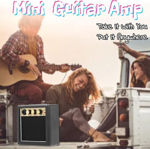 Guitar Amp, 3w Portable Mini Bass Amp with Volume and Tone Control Functions, Guitar Amplifier for Practice and Portability in Saudi Arabia