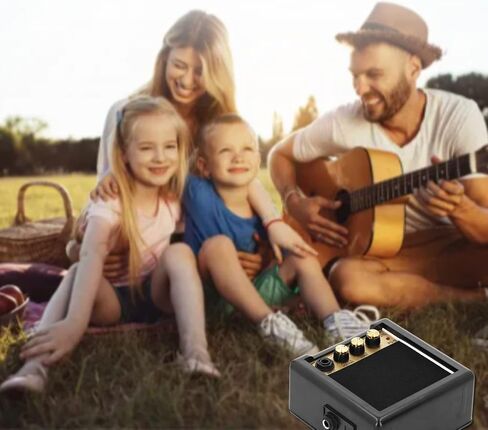 Guitar Amp, 3w Portable Mini Bass Amp with Volume and Tone Control Functions, Guitar Amplifier for Practice and Portability in Saudi Arabia