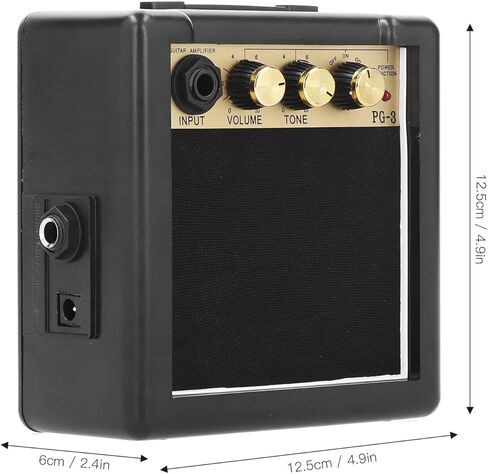 Guitar Amp, 3w Portable Mini Bass Amp with Volume and Tone Control Functions, Guitar Amplifier for Practice and Portability in Saudi Arabia